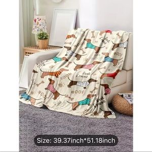 Blanket throw dachshund